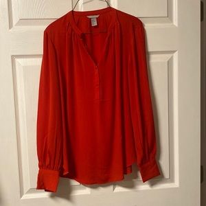 H&M red blouse in size 8